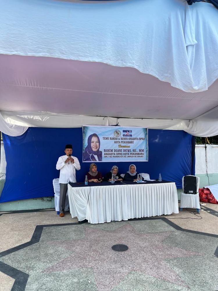 Warga Aspirasikan Terkait Pelatihan UMKM dalam Reses Anggota DPRD Kota Pekanbaru Roem Diani Dewi