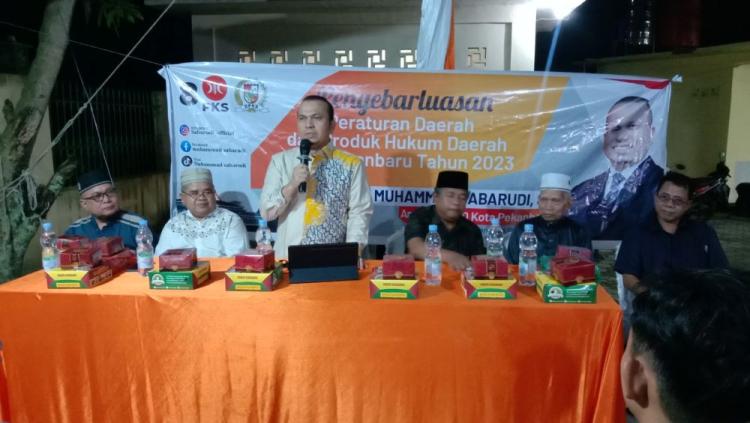 Ketua DPRD Pekanbaru Muhammad Sabarudi Laksanakan Penyebarluasan Perda Pemberdayaan UMKM